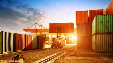 Containerhafen, Hafen,, Schiffahrt, export, freihandel, wirtschaft
