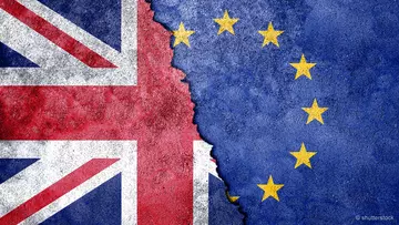 Brexit, EU-Flagge, England-Flagge